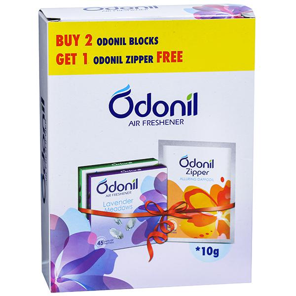 Odonil Air Freshner Buy 3 Odonil Blocks Get 1 Odonil Zipper Free